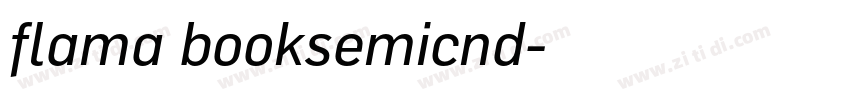 flama booksemicnd字体转换